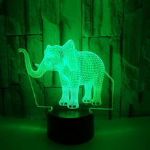 Lade das Bild in den Galerie-Viewer, 3D Nachtlicht als Elefant
